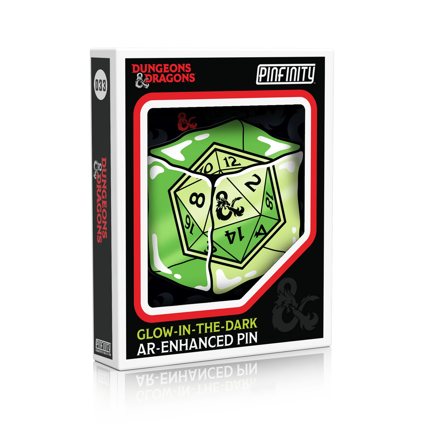 PINFINITY DUNGEONS & DRAGONS GELATINOUS CUBE (GLOW IN THE DARK) AR PIN