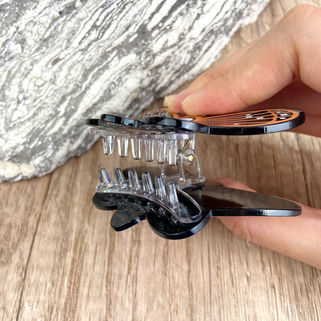 DEATH'S HEAD MOTH HAIR CLAW CLIP