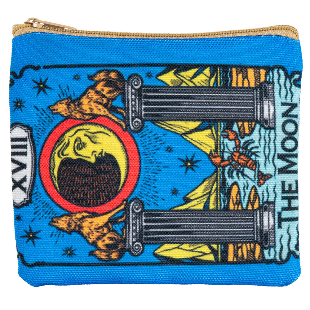 TAROT COIN PURSE ZIP POUCH (THE MOON)