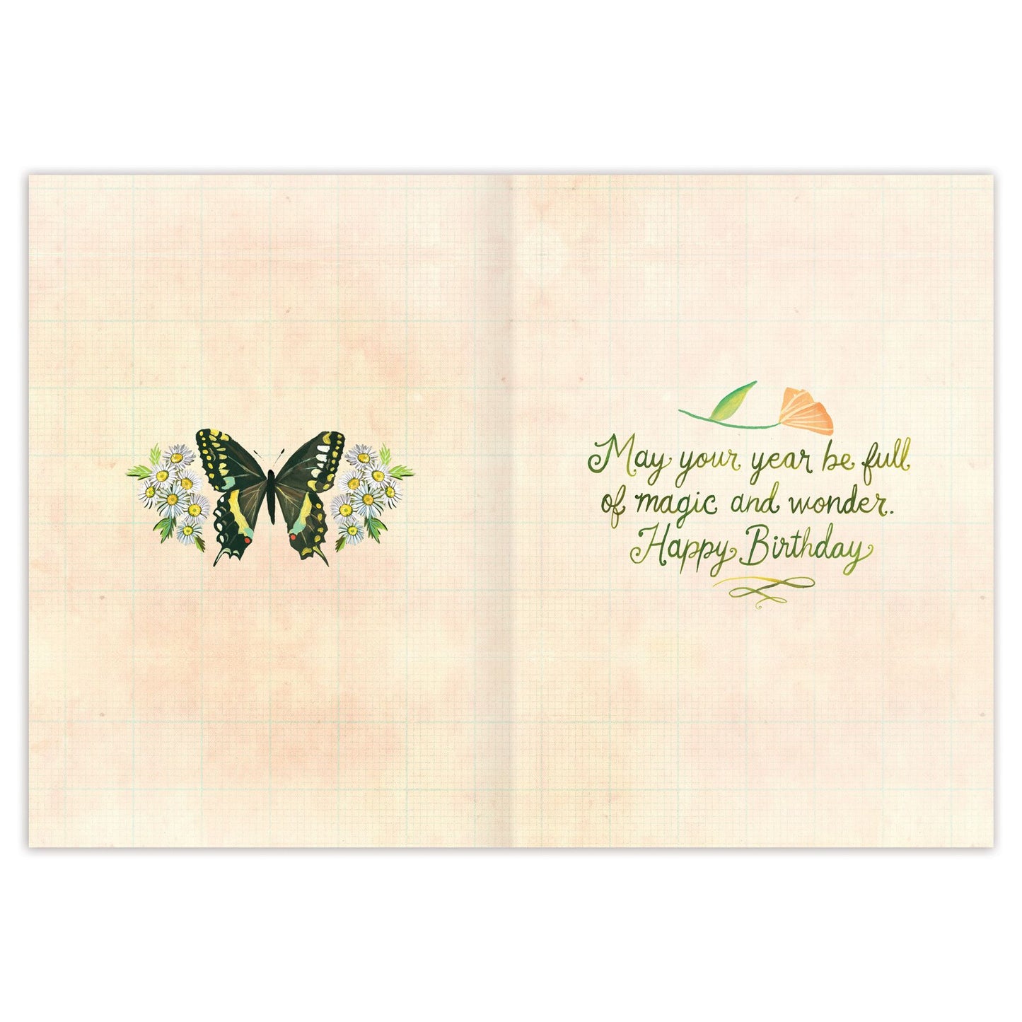 AUTUMN FLUTTER BIRTHDAY CARD