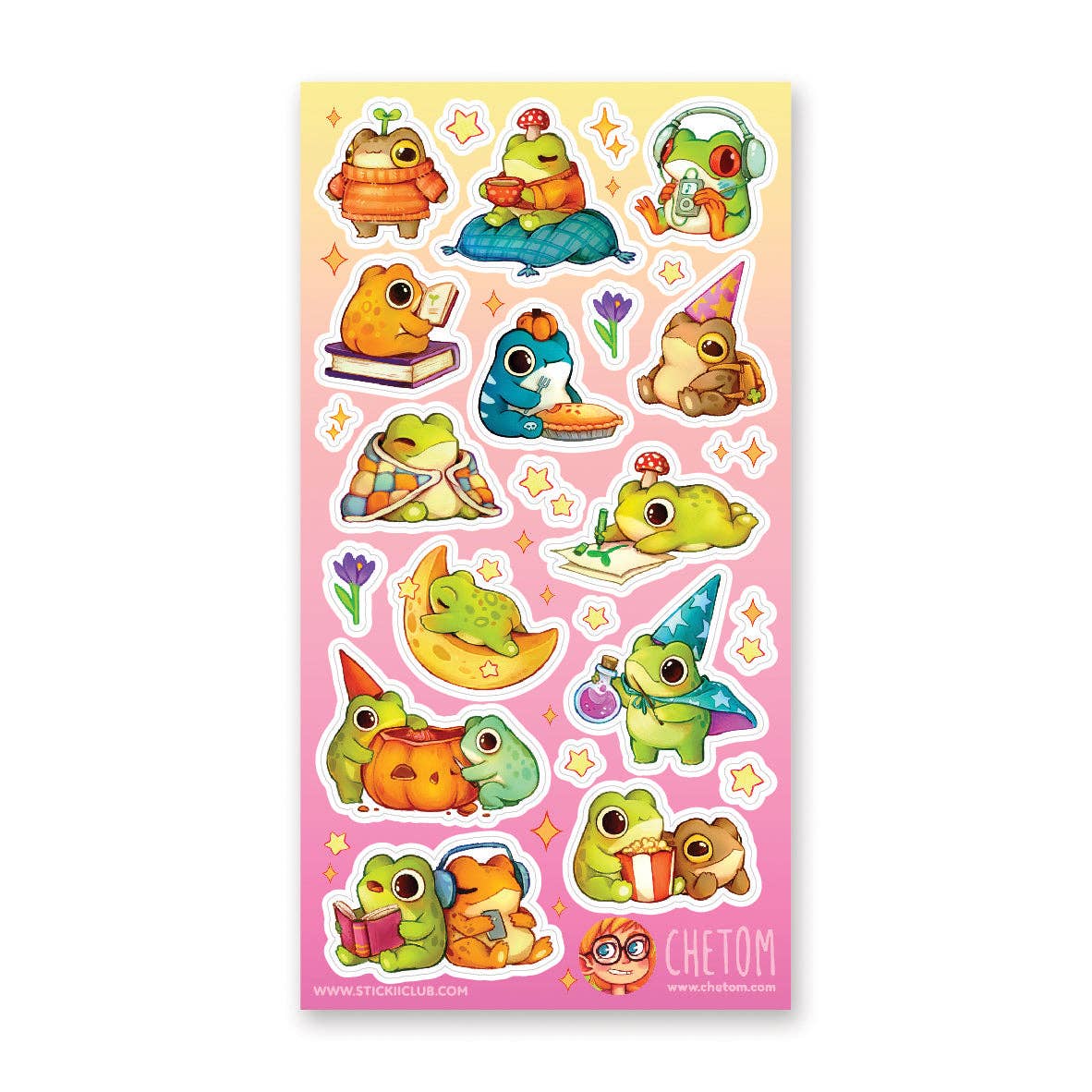 FROGGIN FUN WIZARDS STICKER SHEETS