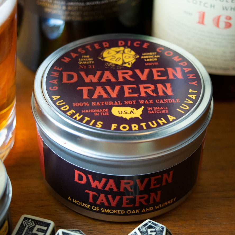 DWARVEN TAVERN 8oz GAMING CANDLE