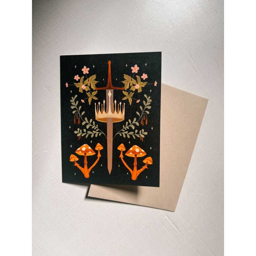 CROWN & SPORES GREETING CARD