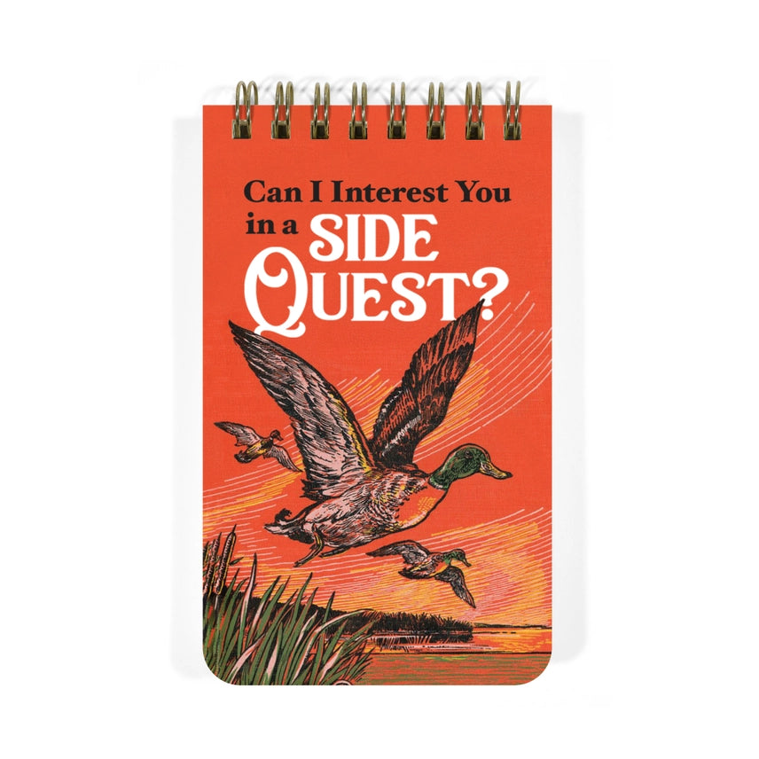 CAN I INTEREST YOU IN A SIDE QUEST SPIRAL MEMO NOTEPAD