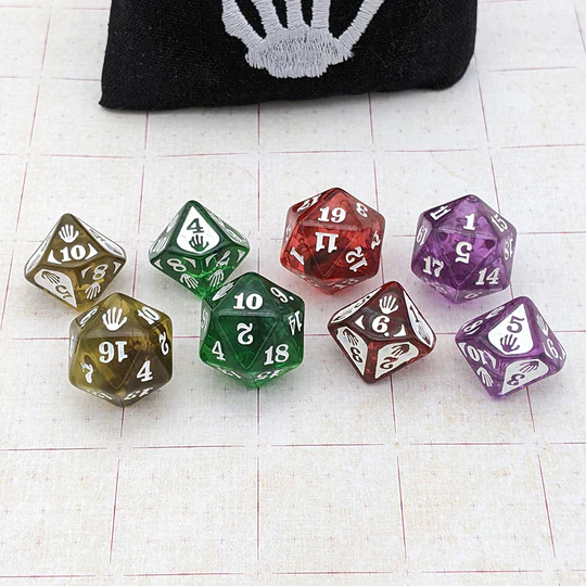 ELDRITCH BLAST DICE DARK (8)