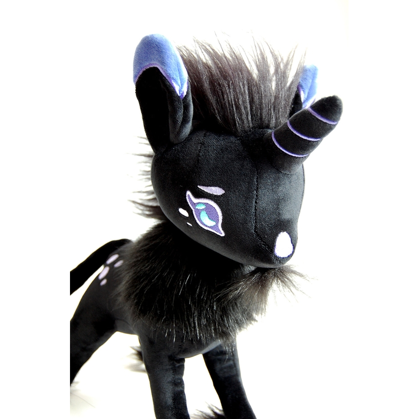 GOATICORN BLACK UNICORN PLUSH