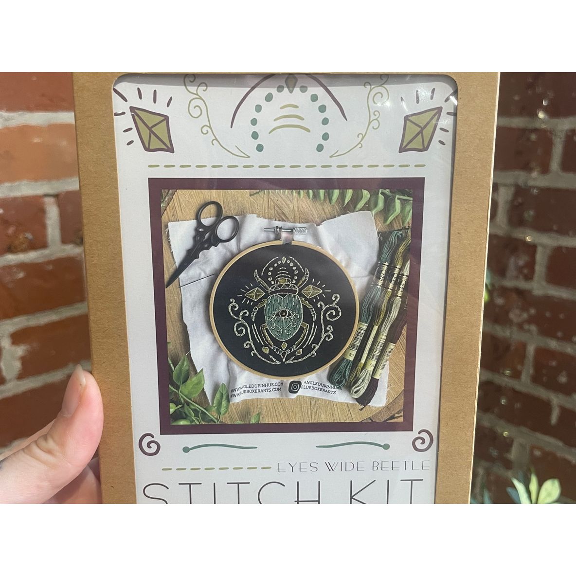 EYES WIDE BEETLE EMBROIDERY KIT