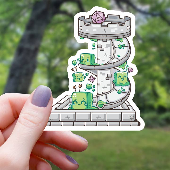 SLIME MONSTER DICE TOWER STICKER
