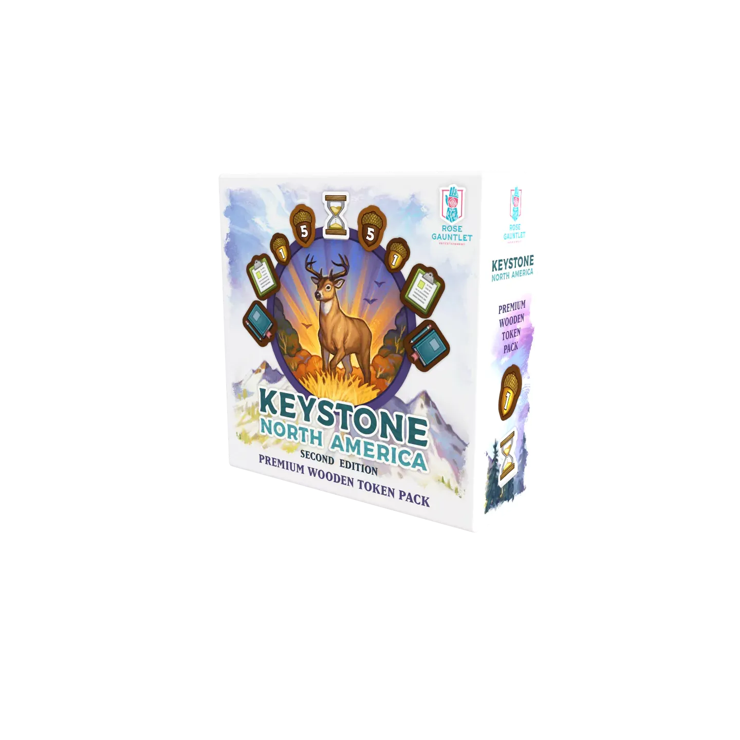 KEYSTONE NORTH AMERICA 2E PREMIUM WOODEN TOKEN PACK