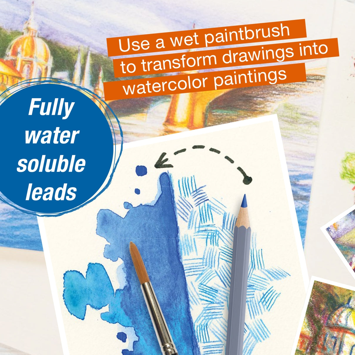 FABER-CASTELL WATERCOLOR PENCIL SET (PASTEL TONES)