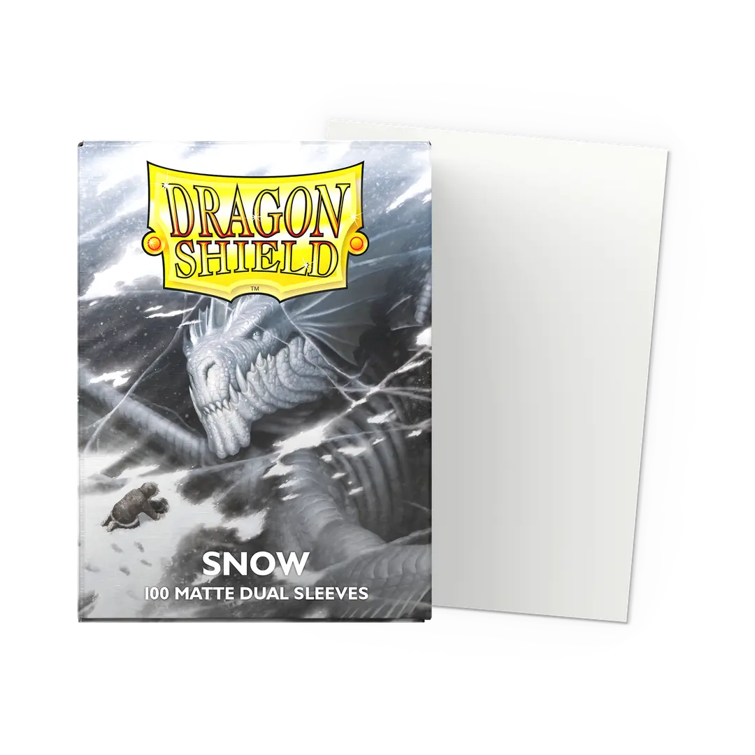 DRAGON SHIELD: MATTE DUAL SLEEVES SNOW