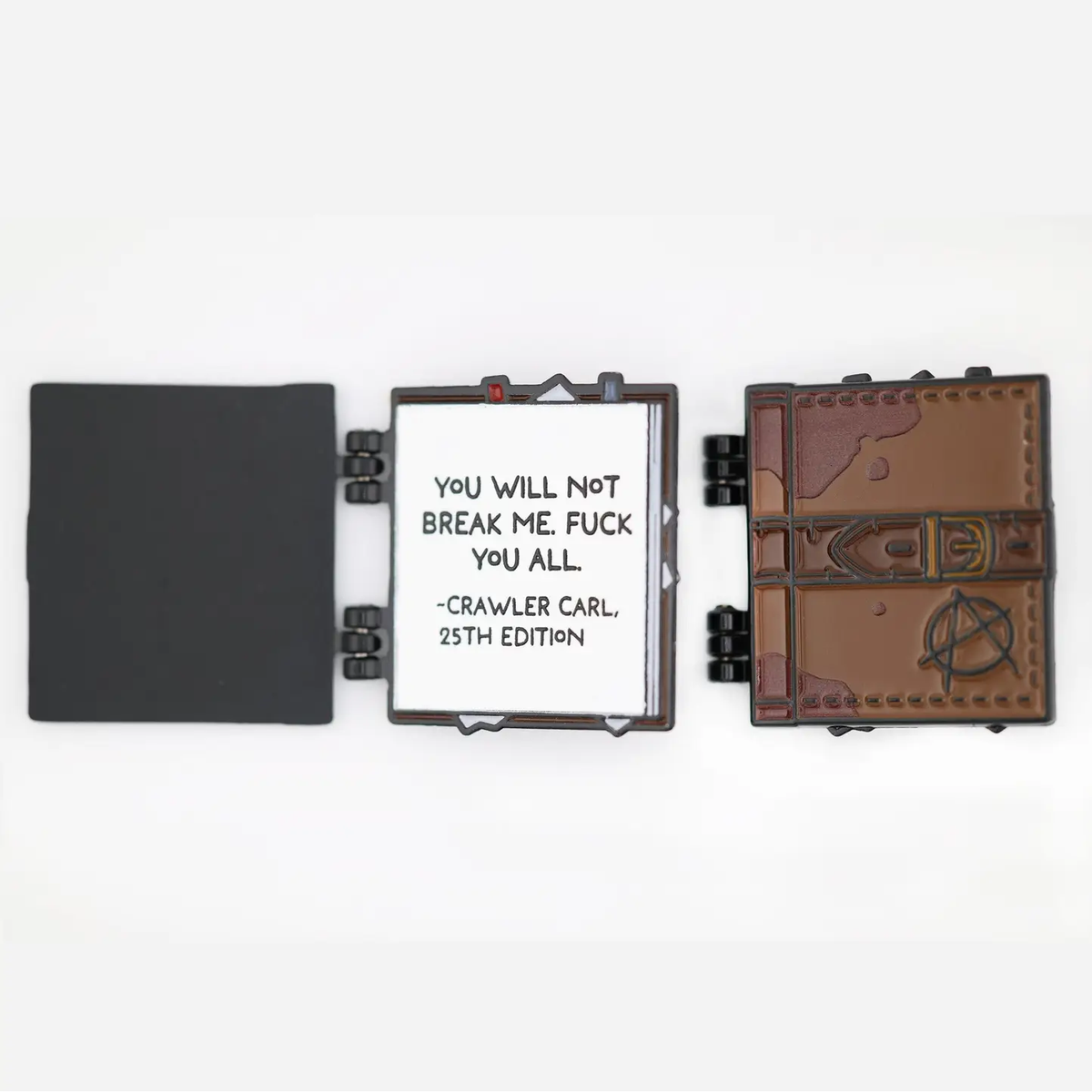 DUNGEON CRAWLER CARL DUNGEON ANARCHIST'S COOKBOOK ENAMEL PIN
