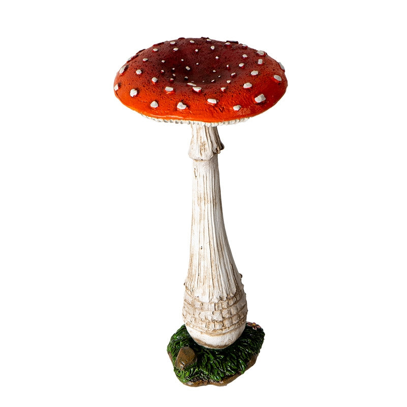 LARGE FLY AGARIC MUSHROOM STATUE