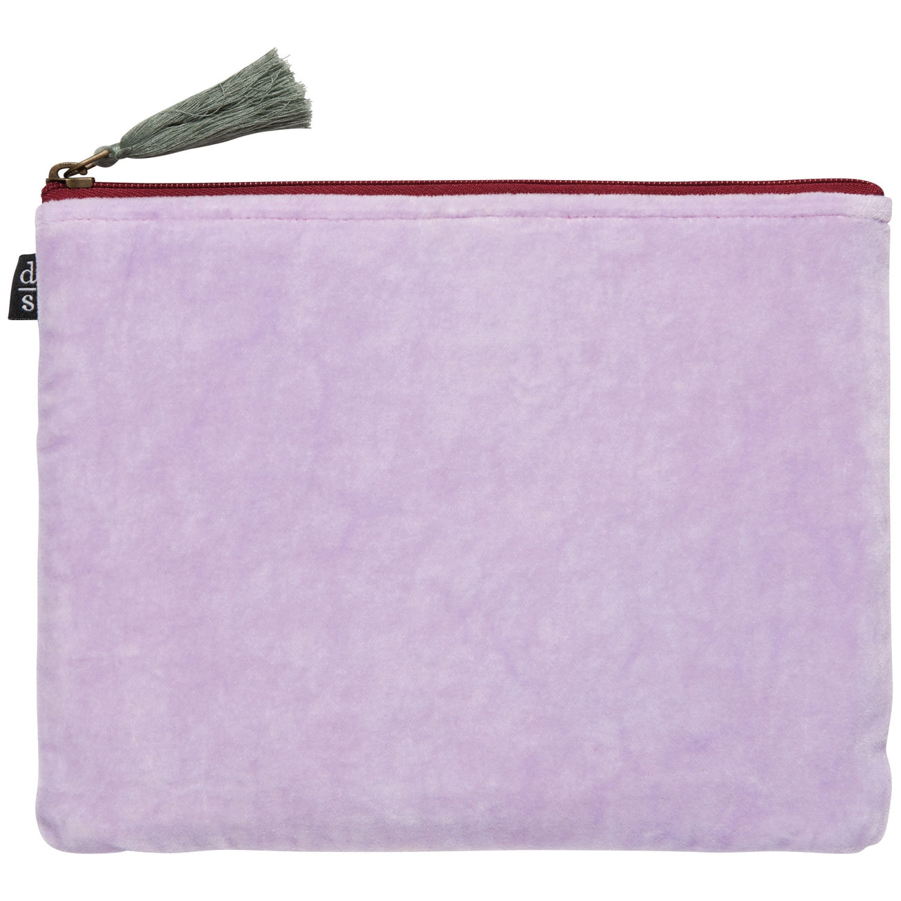 NOCTUNRA VELVET EMBROIDERED FLAT POUCH BY DANICA STUDIO