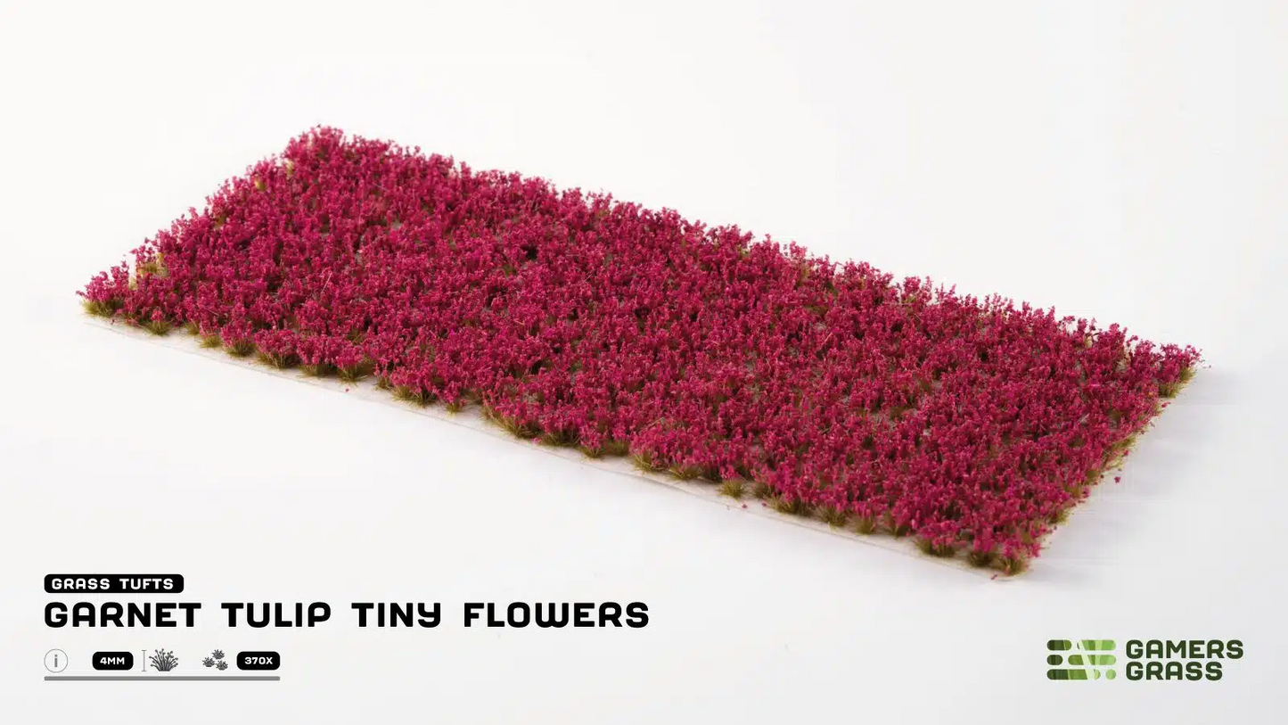 GAMER'S GRASS GARNET TULIP TINY FLOWERS