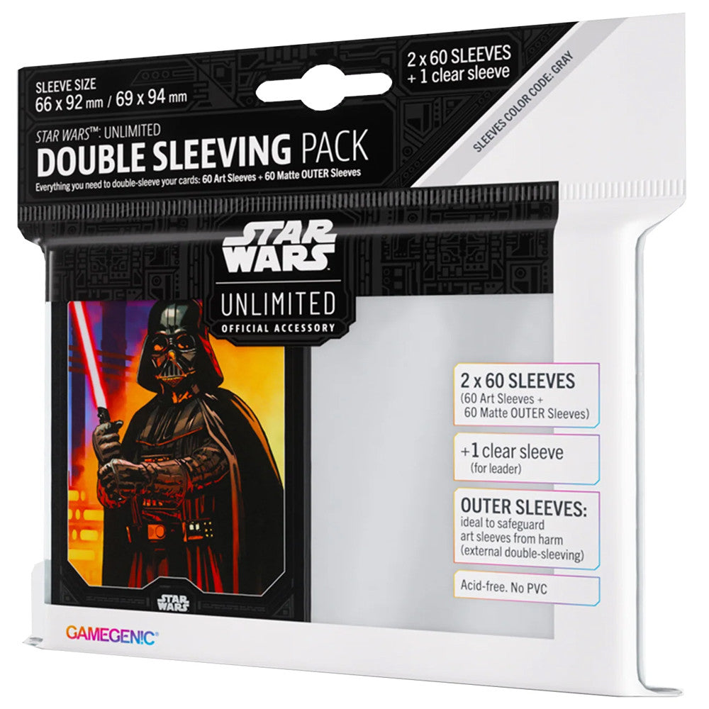 STAR WARS UNLIMITED ART SLEEVES DOUBLE SLEEVING PACK DARTH VADER Games and Stuff STAR WARS UNLIMITED ART SLEEVES DOUBLE SLEEVING PACK DARTH VADER Games and Stuff
