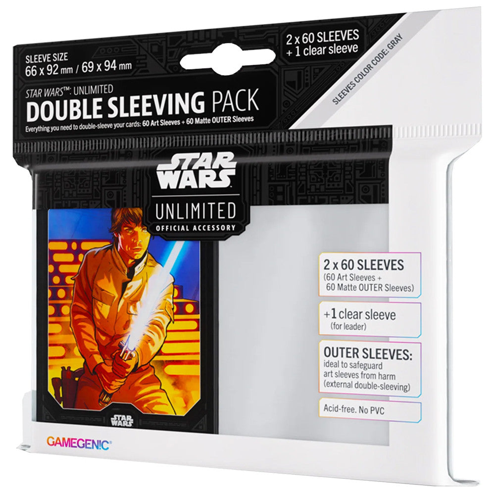 STAR WARS UNLIMITED ART SLEEVES DOUBLE SLEEVING PACK LUKE SKYWALKER
