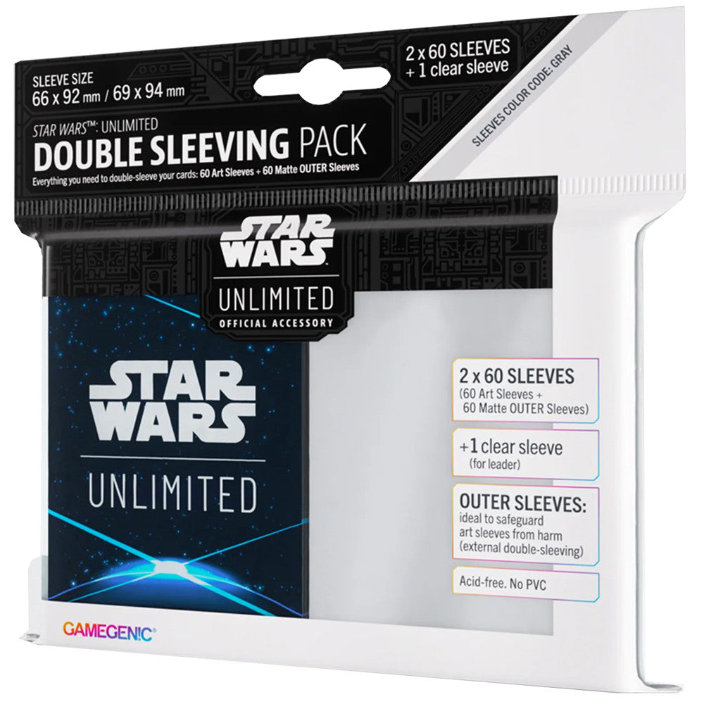 STAR WARS UNLIMITED ART SLEEVES DOUBLE SLEEVING PACK SPACE BLUE