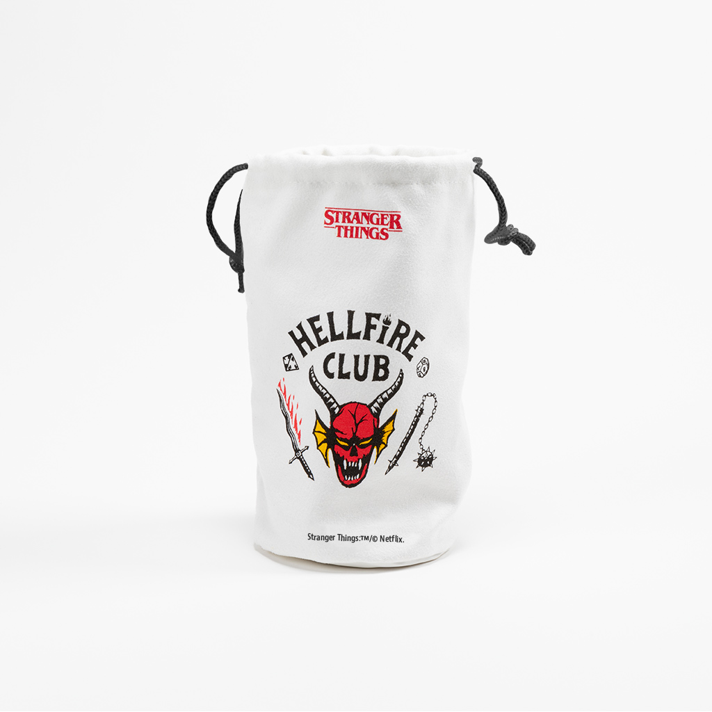 GAMEGENIC STRANGER THINGS HELLFIRE CLUB DICE BAG