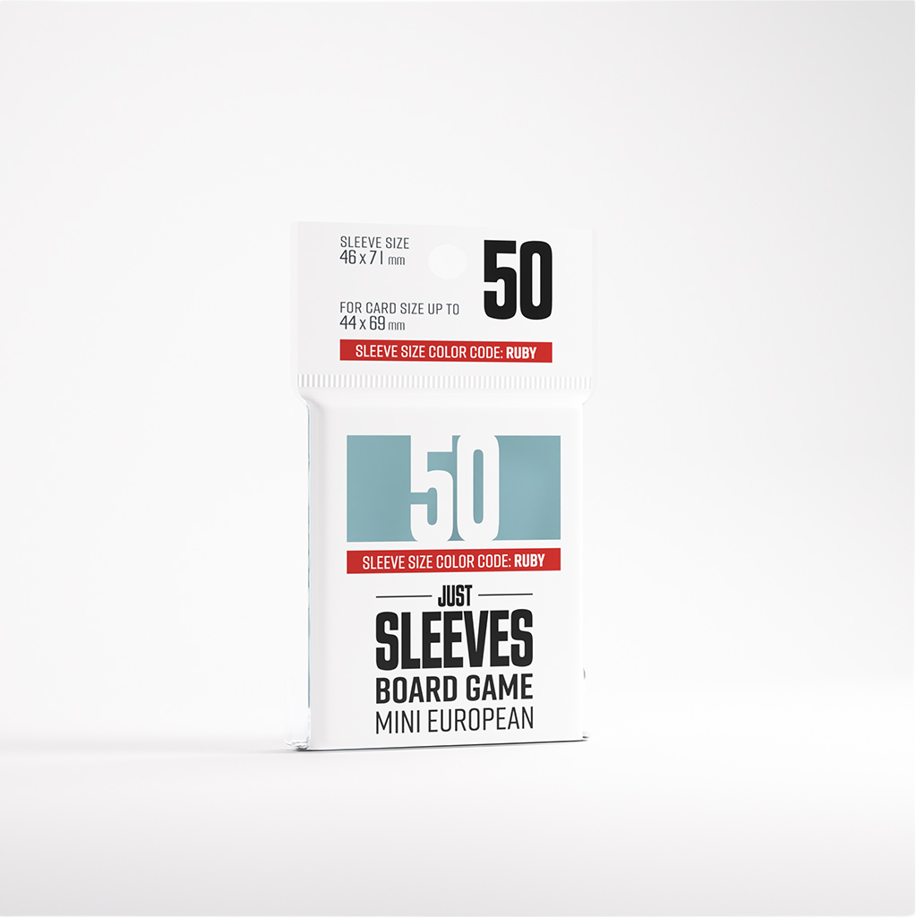 JUST SLEEVES: BOARD GAME MINI EUROPEAN (50)