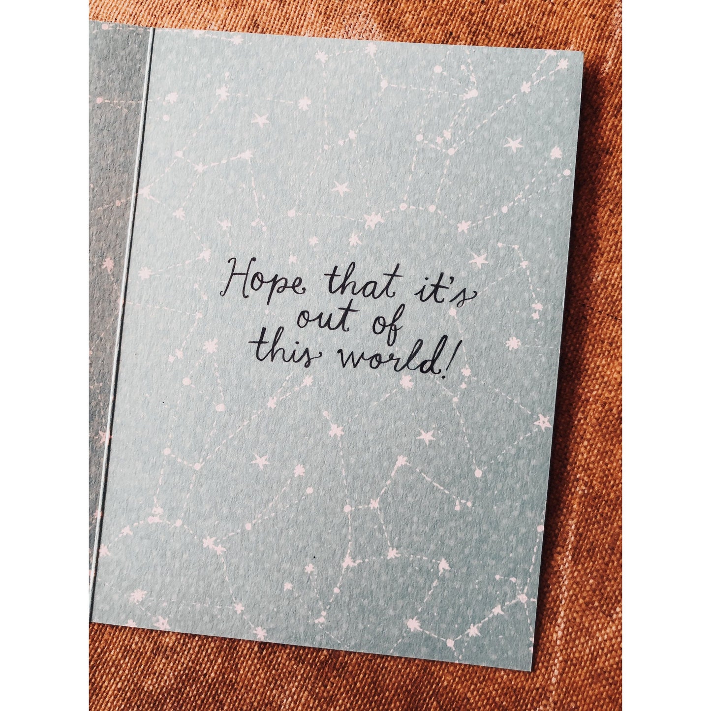 OUTER SPACE BIRTHDAY CARD