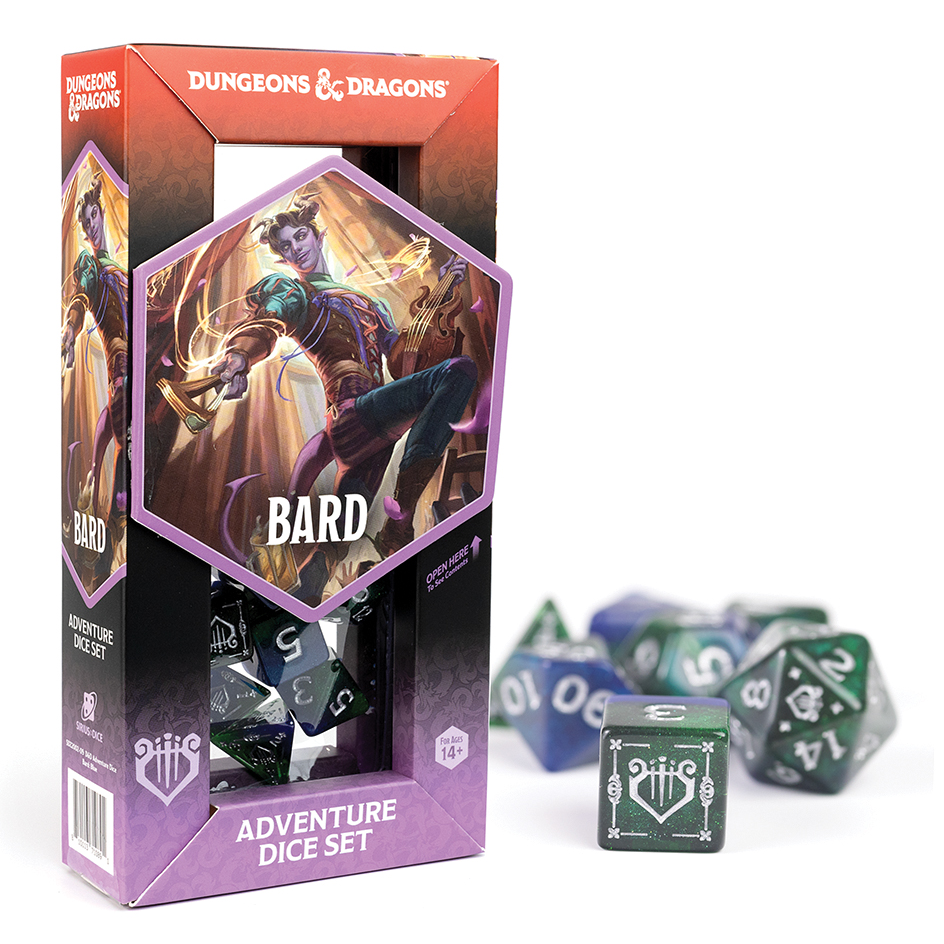 D&D ADVENTURE DICE: BARD BLUE