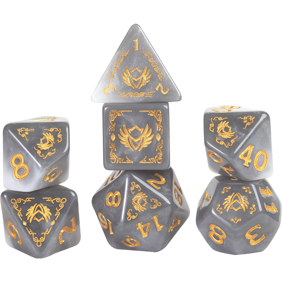 D&D ADVENTURE DICE: PALADIN WHITE/GREY