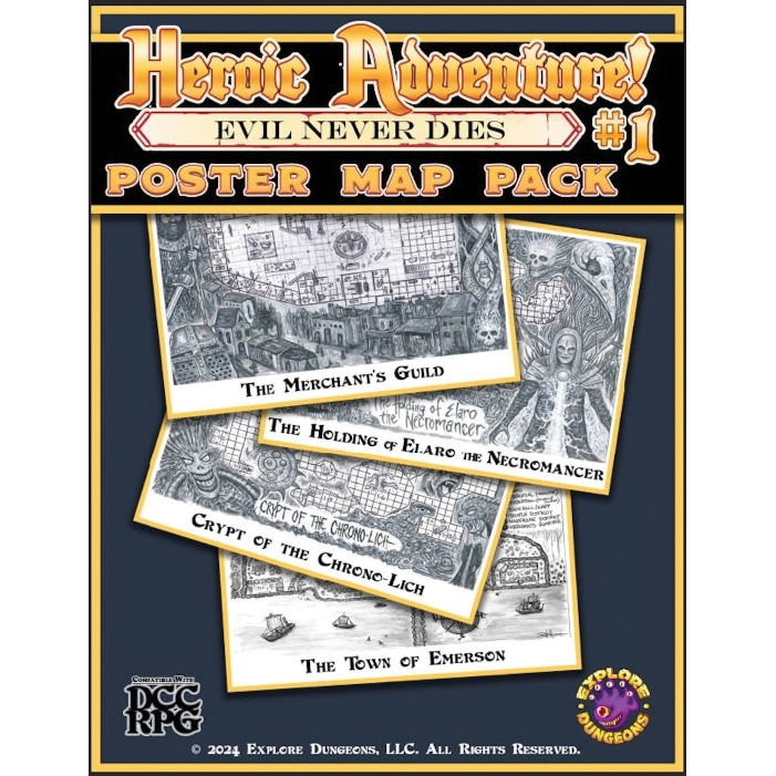 HEROIC ADVENTURE #1 EVIL NEVER DIES MAP PACK