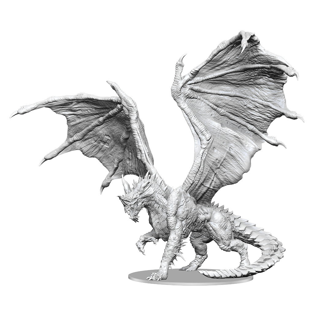 D&D NOLZUR'S UNPAINTED ADULT BLUE DRAGON