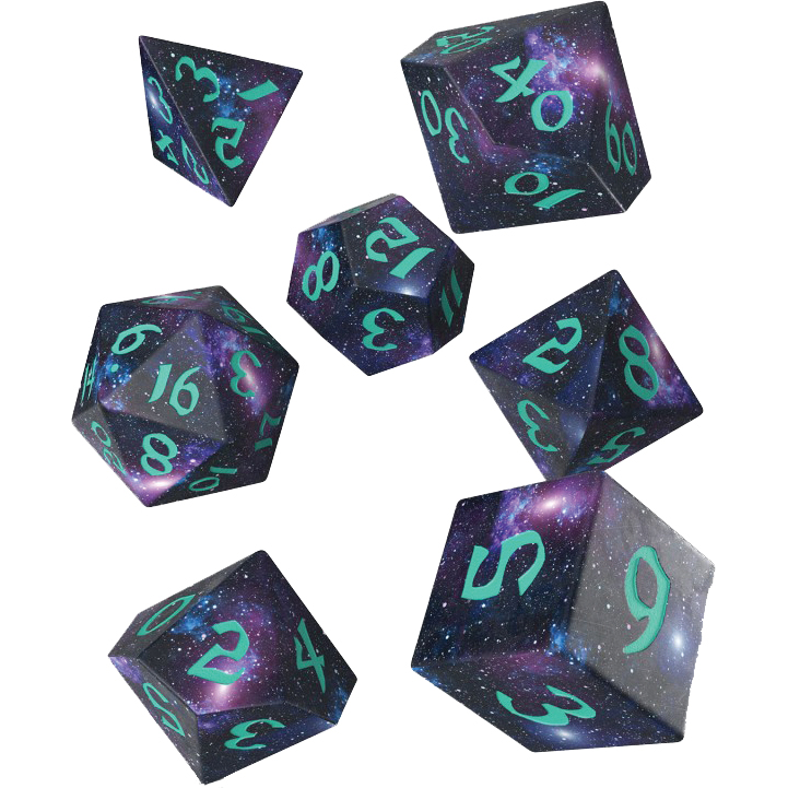 STARDUST 7PC DICE SET