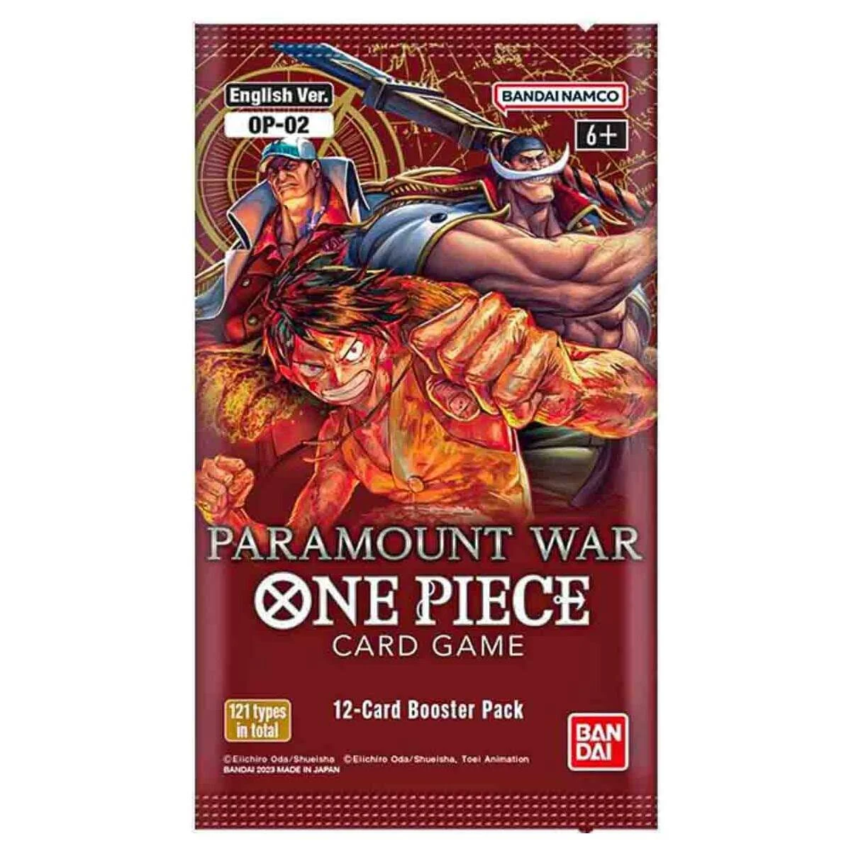 bandai one piece paramount war card game booster pack ONE PIECE PARAMOUNT WAR PACK – Games and Stuff