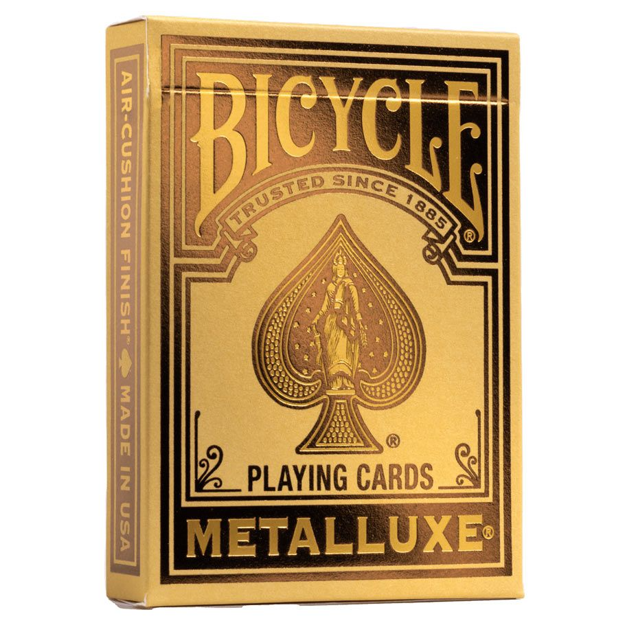 BICYCLE PLAYING CARDS METALLUXE GOLD
