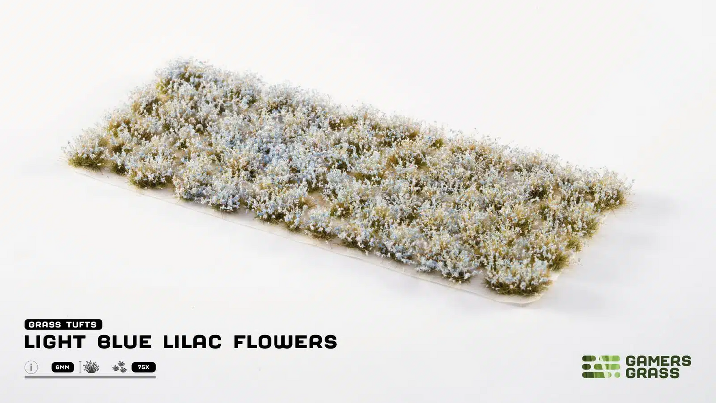 GAMER'S GRASS LIGHT BLUE LILAC FLOWERS