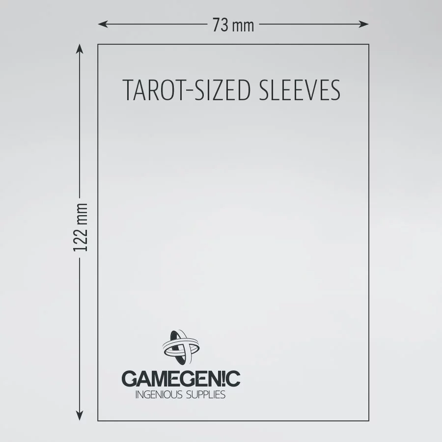 GAMEGENIC CLEAR MATTE Tarot Sized Sleeves