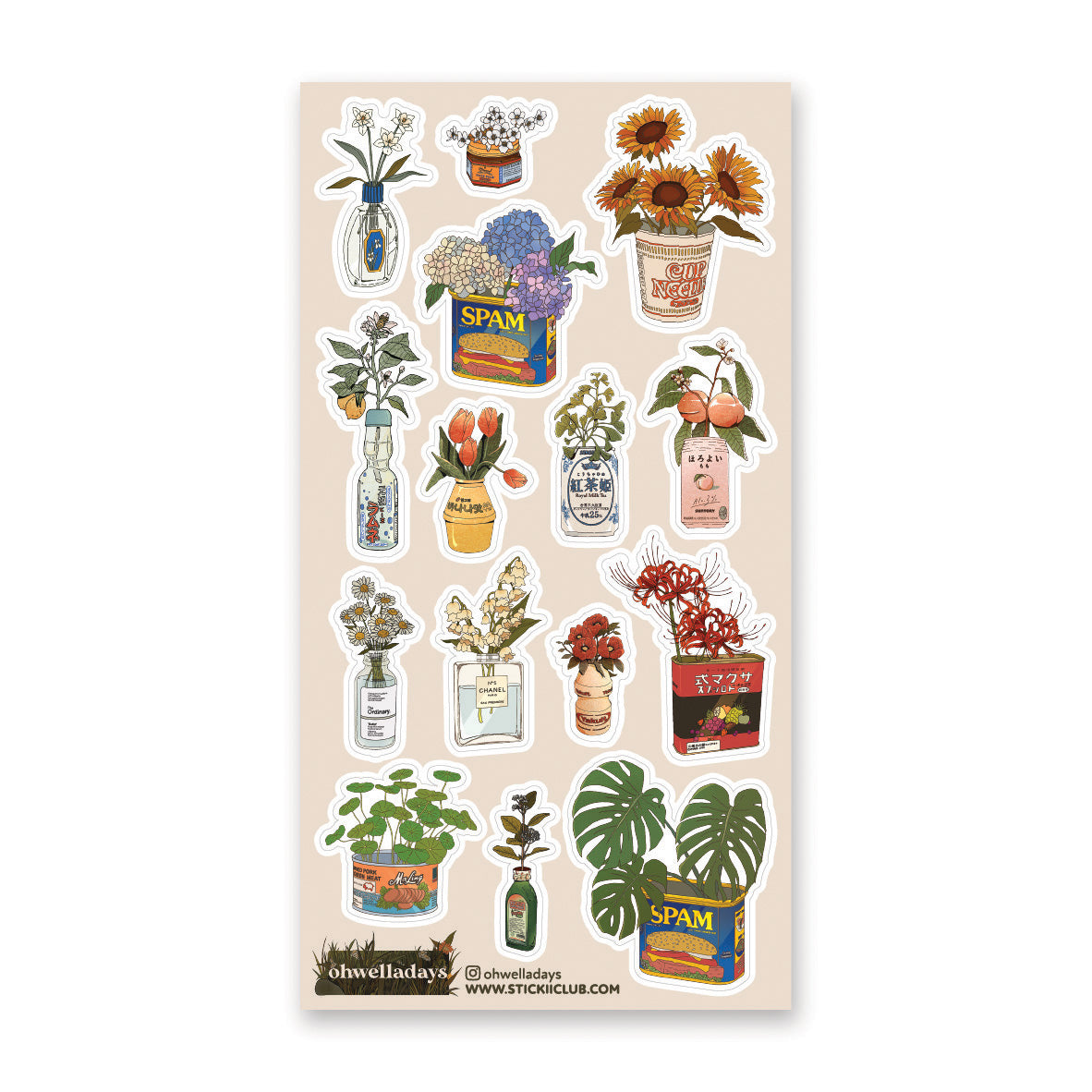 UNEXPECTED BLOOMS STICKER SHEET