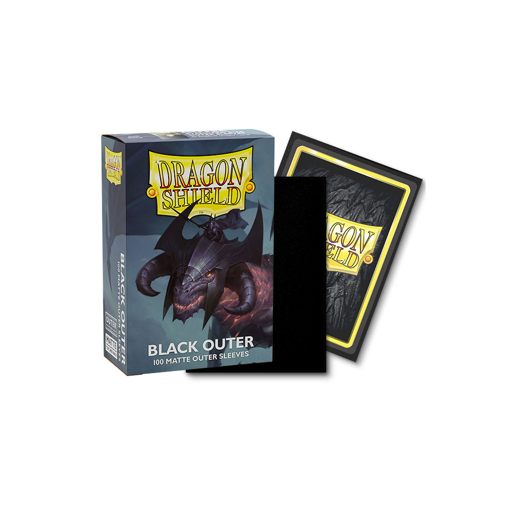 DRAGON SHIELD: MATTE OUTER SLEEVES BLACK