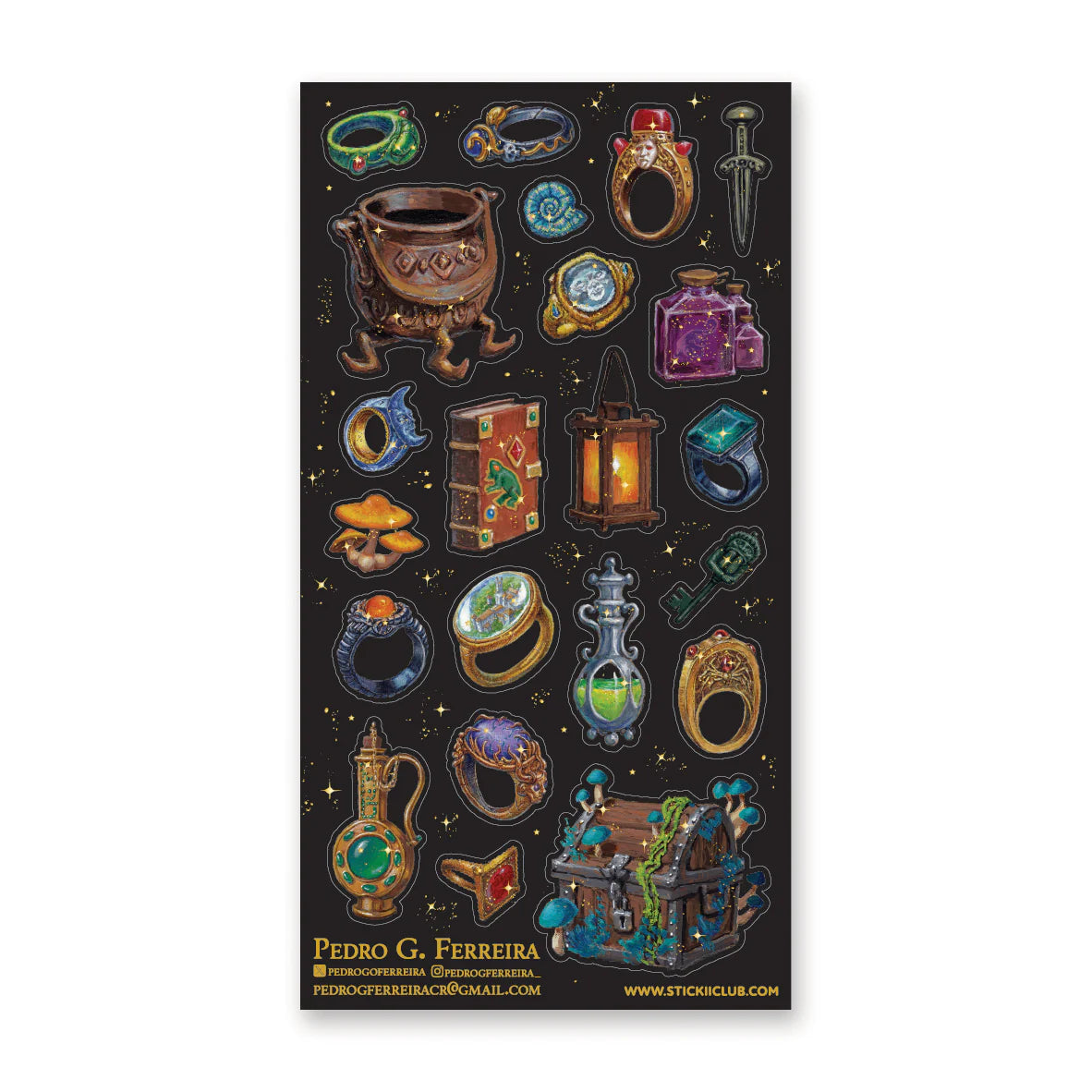 ARCANE TREASURES STICKER SHEET