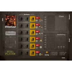 ROLL PLAYER MINOTAUR PUNCHBOARD