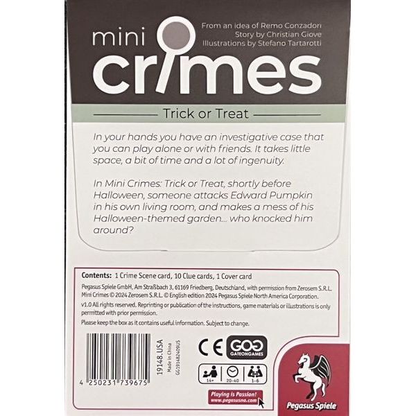MINI CRIMES TRICK OR TREAT
