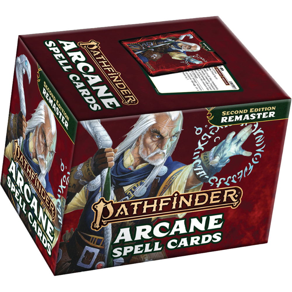 Pathfinder Spell Cards - Arcane - P2 | Oltre 200 Carte Incantesimi Per Giocatori Di Ruolo | Accessorio Gioco Da Tavolo
