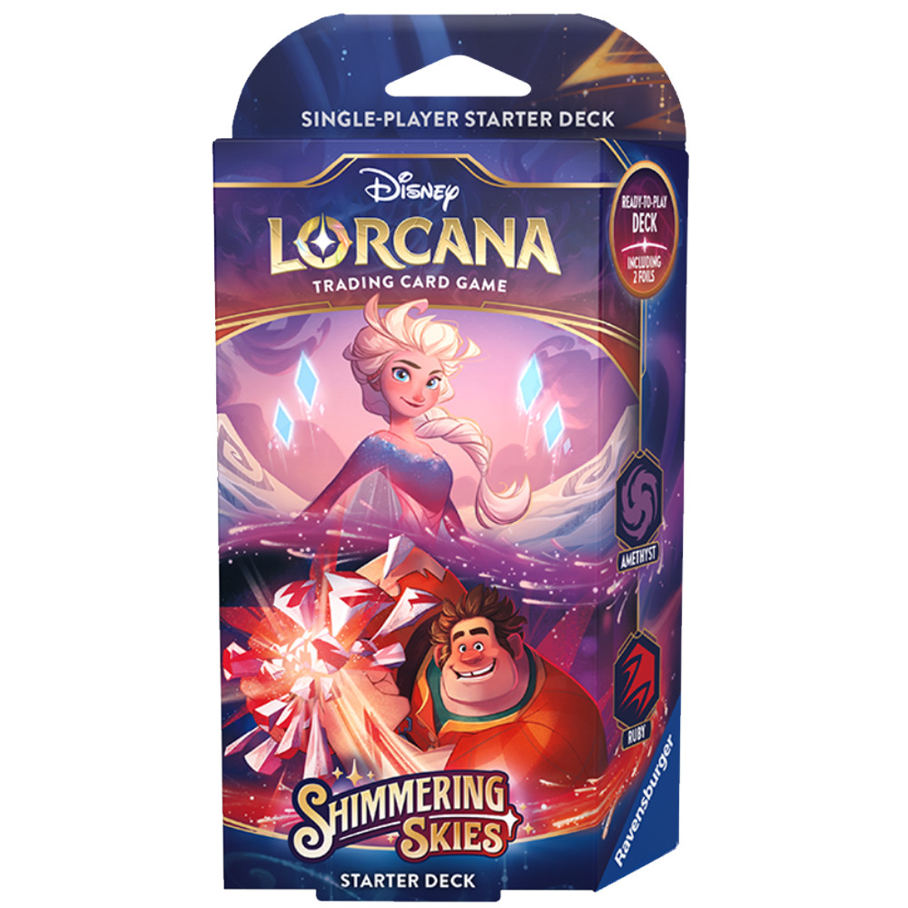 DISNEY LORCANA SHIMMERING SKIES STARTER DECK (AMETHYST & RUBY)