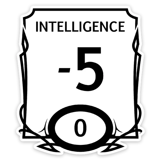 INTELLIGENCE STAT VINYL STICKER