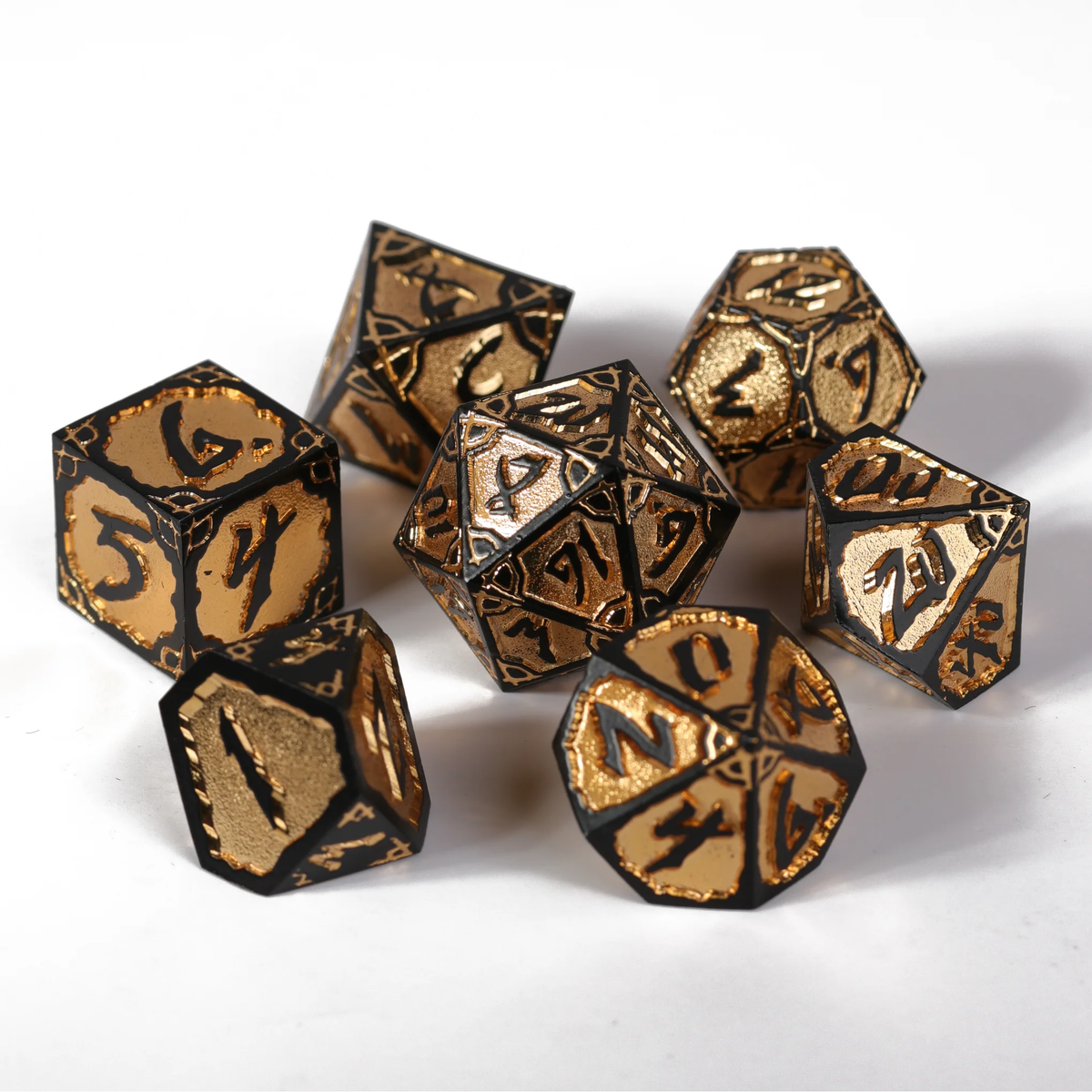 SUNCAST HEXBREAKER 7pc RPG METAL DICE SET