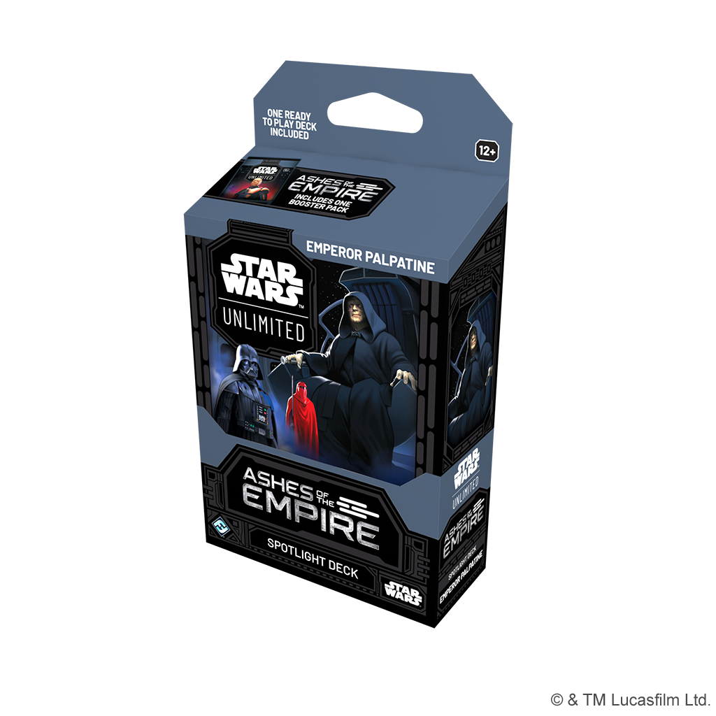 STAR WARS UNLIMITED ASHES OF THE EMPIRE SPOTLIGHT DECK: EMPEROR PALPATINE