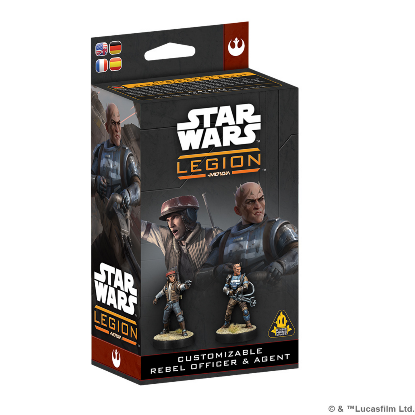 STAR WARS LEGION CUSTOMIZABLE REBEL OFFICER & AGENT