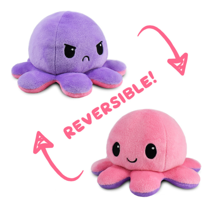 REVERSIBLE OCTOPUS PLUSH PURPLE/PINK
