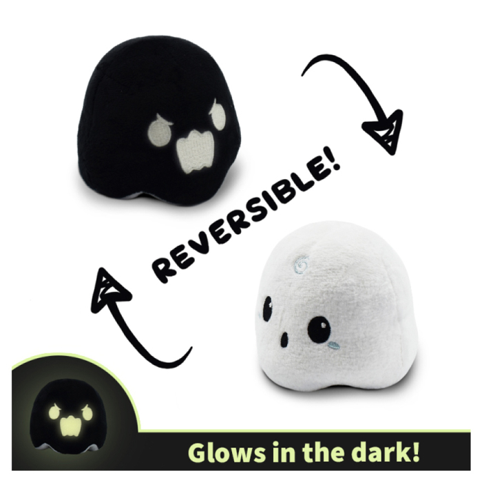 REVERSIBLE GHOST PLUSH BLACK/WHITE