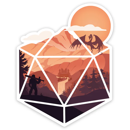 D20 HERO VINYL STICKER