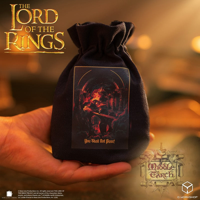 LORD OF THE RINGS DICE POUCH BRIDGE OF KHAZAD-DUM