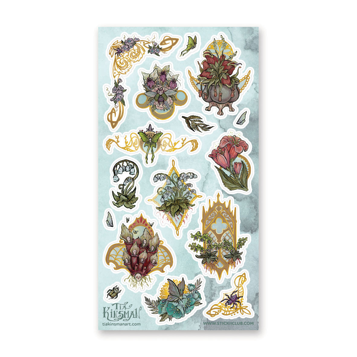 TWILIGHT BLOOMS STICKER SHEET